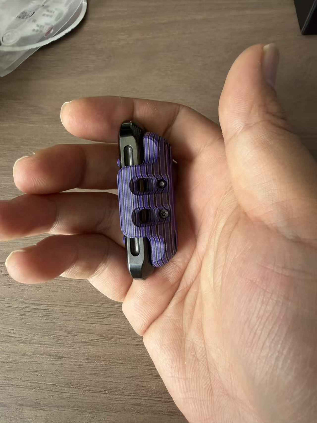 EXOSKELETON G10 Pink Purple Black Bone Core Stainless Steel