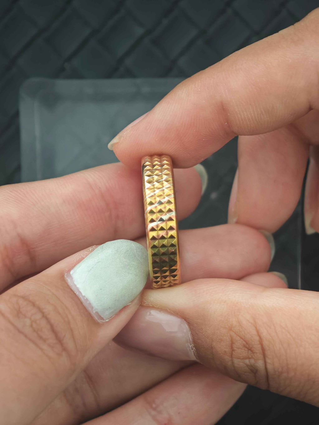 Paris Stud Mokume