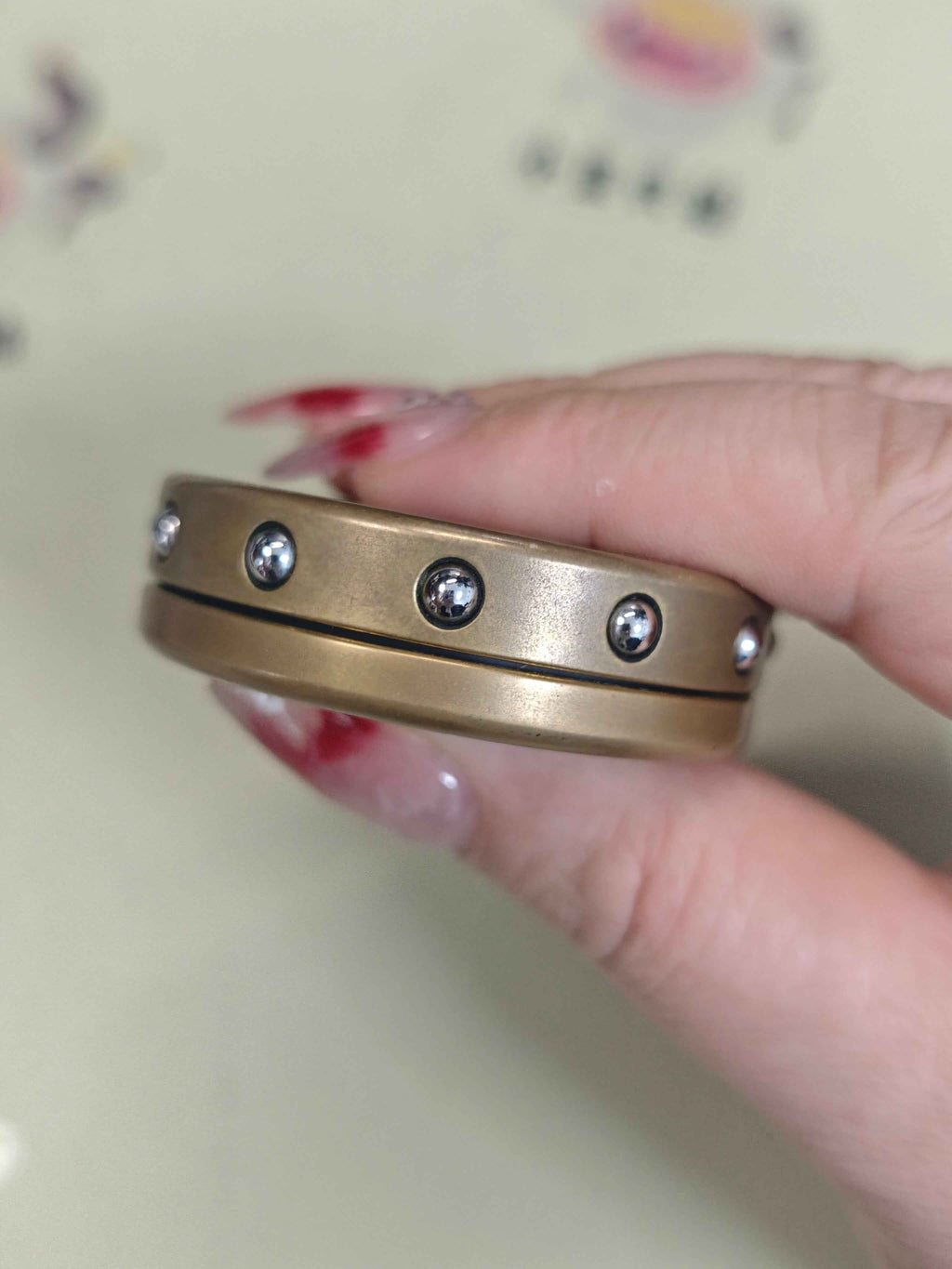 Dealer Button Brass