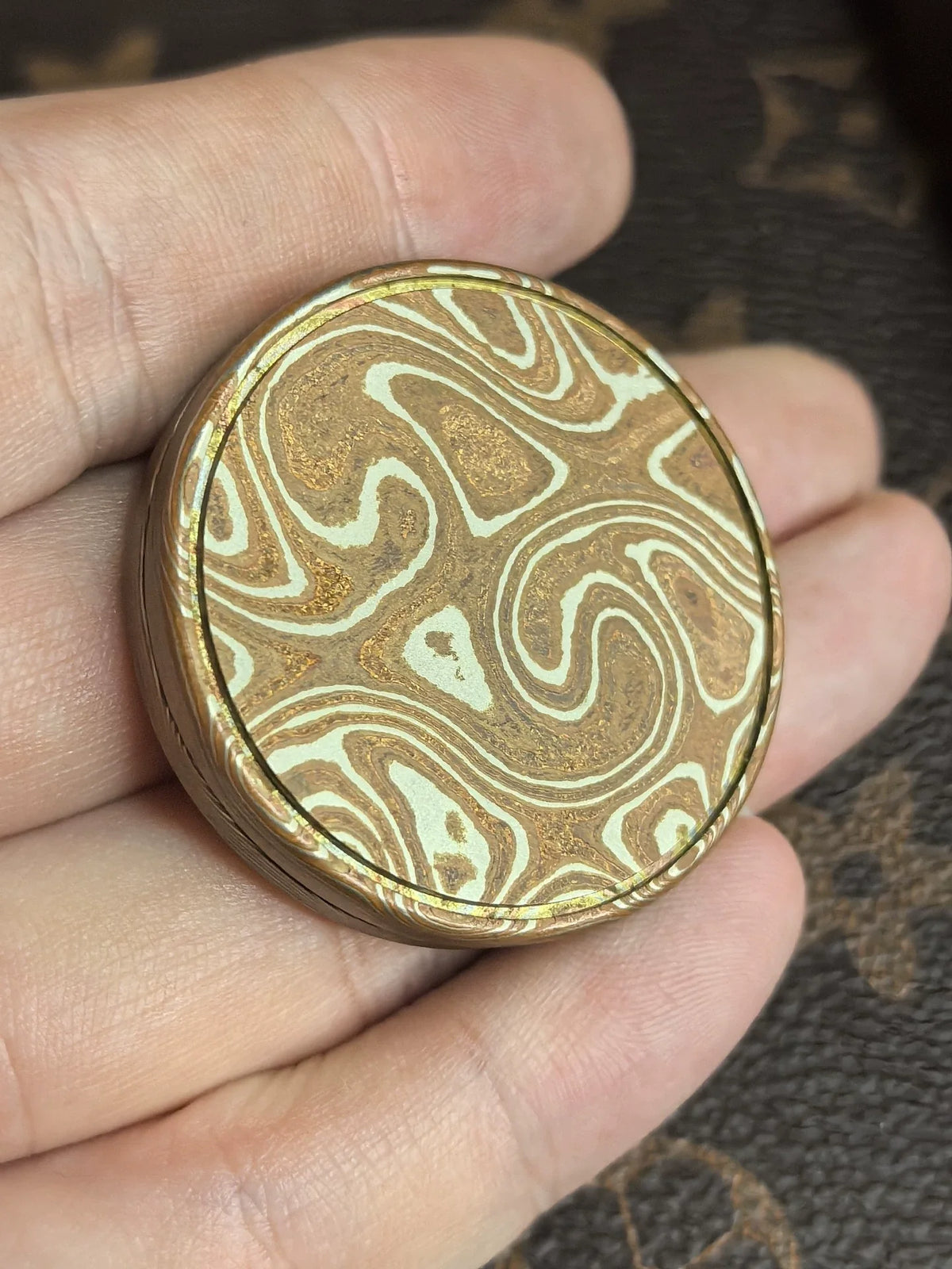 Milk Cap Mini Mokume