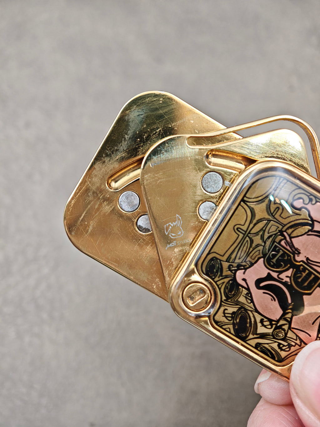 SNAP Zirconium Gold Plated Resin-Sealed