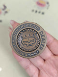 Dealer Button Brass