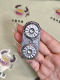 Owl Stainless Steel Blasted
