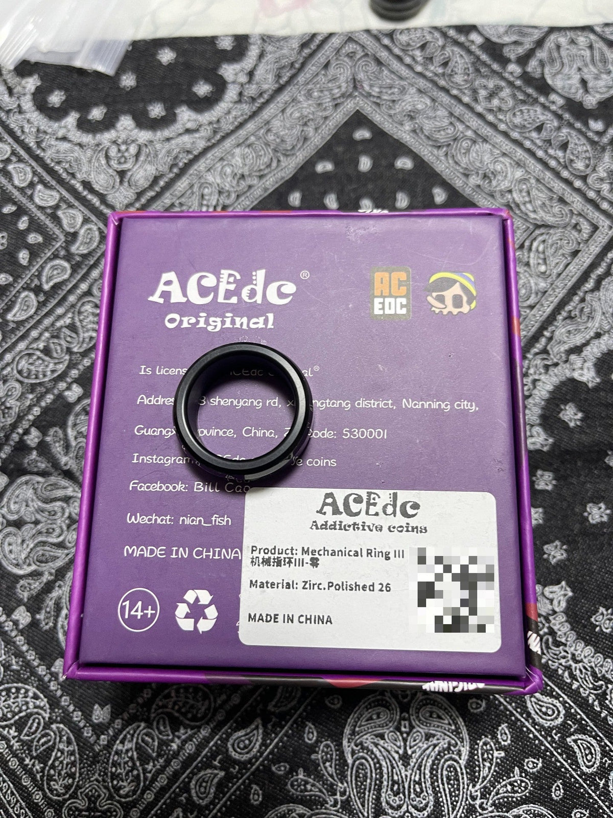 Mechanical Ring, Zirconium