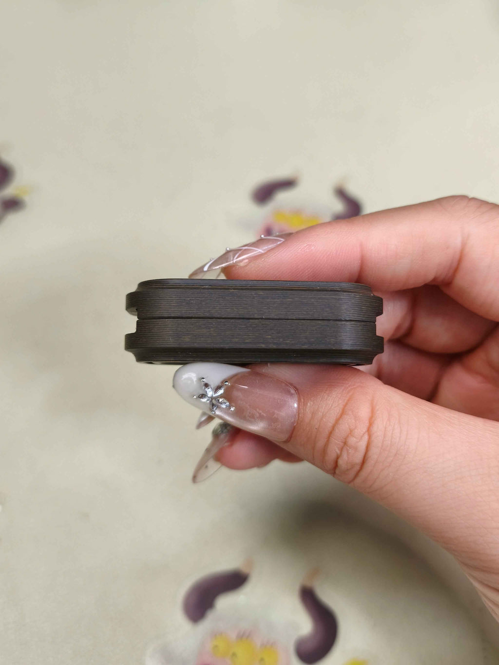 No.7 Shell Carbon Damascus
