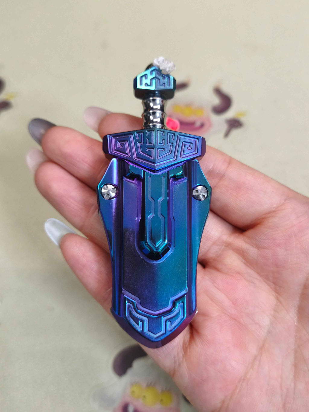 Taia Sword Zirconium Oil Slick