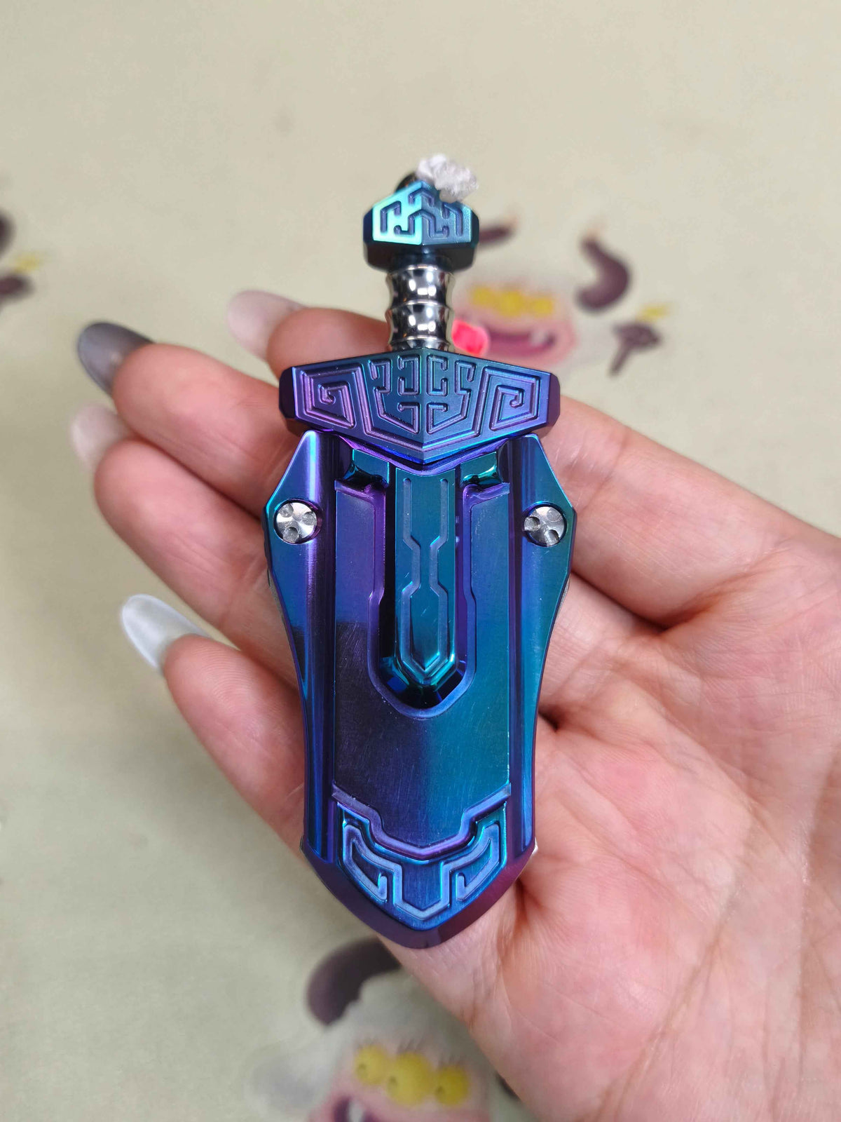 Taia Sword Zirconium Oil Slick