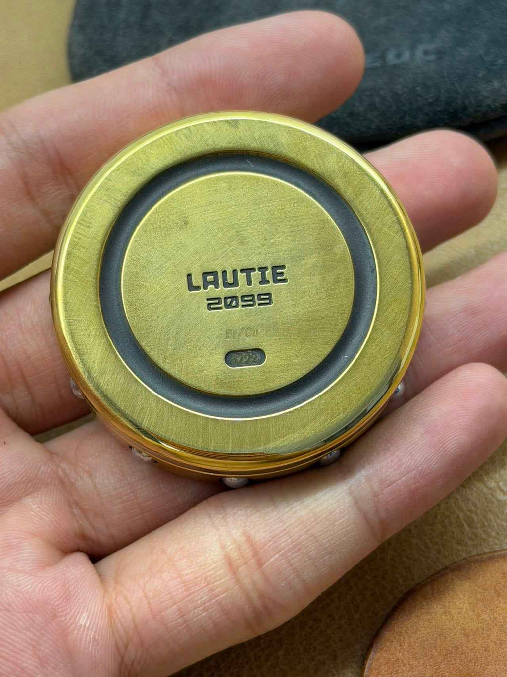 Dealer Button Brass