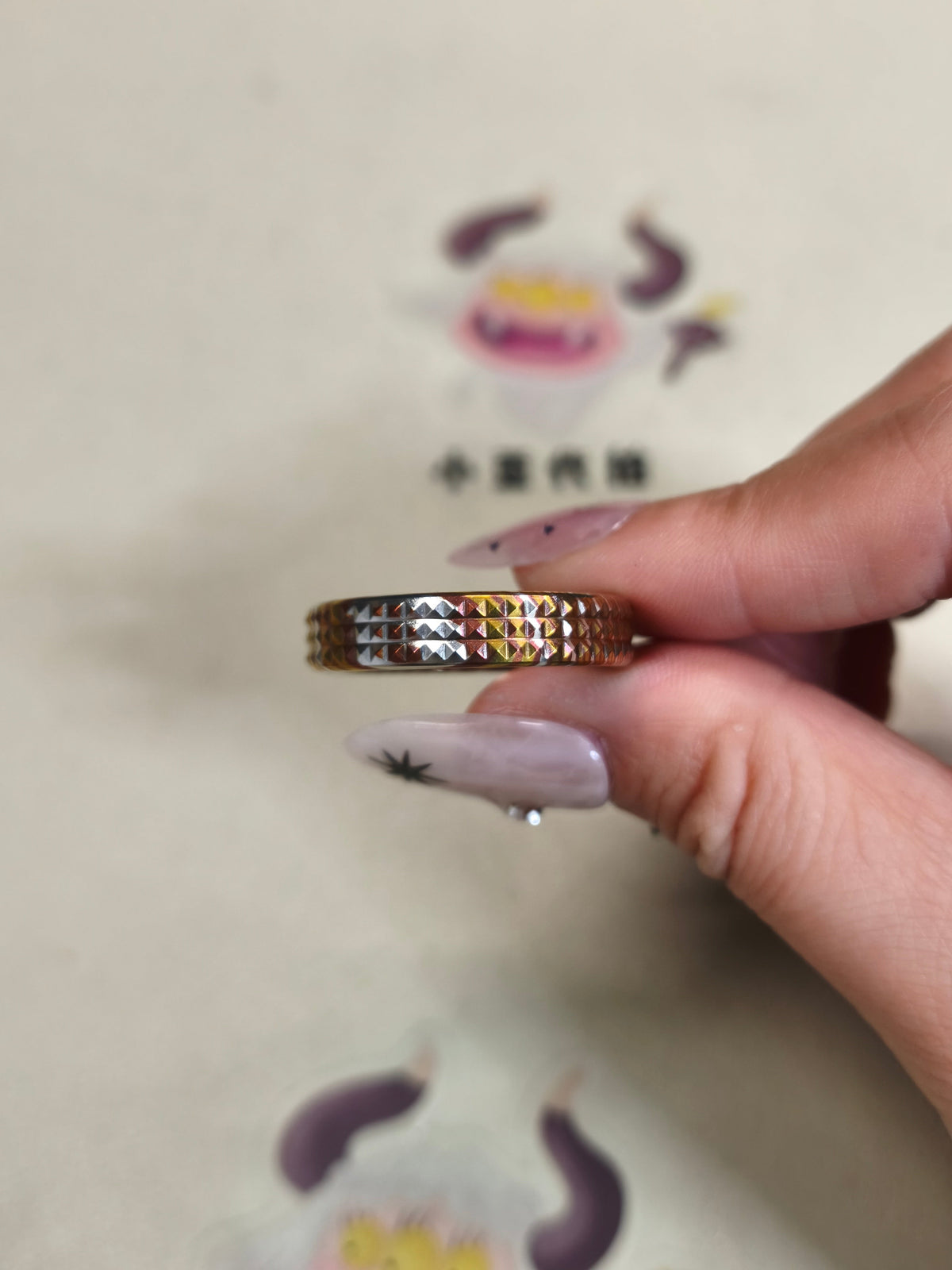 Paris Stud Mokume
