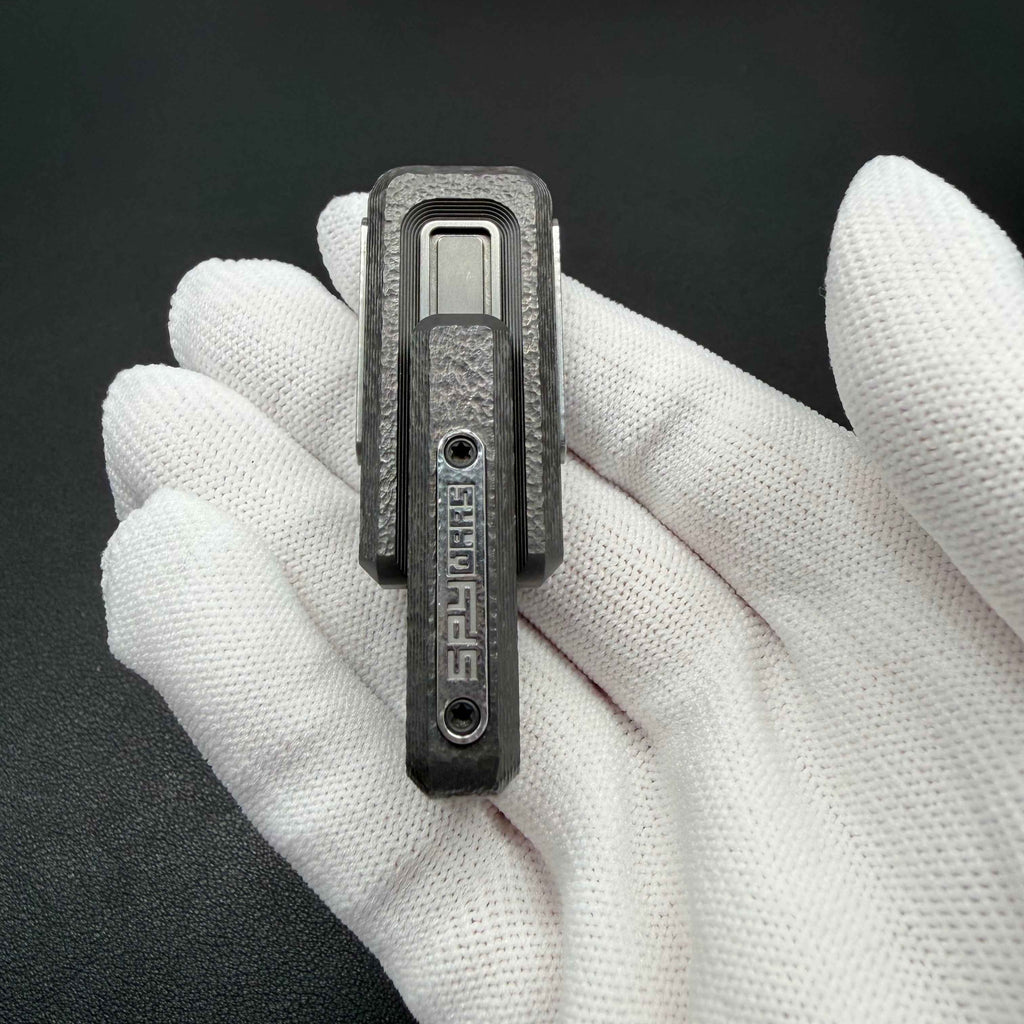 X Lock Zirconium Stone Textured Engraved