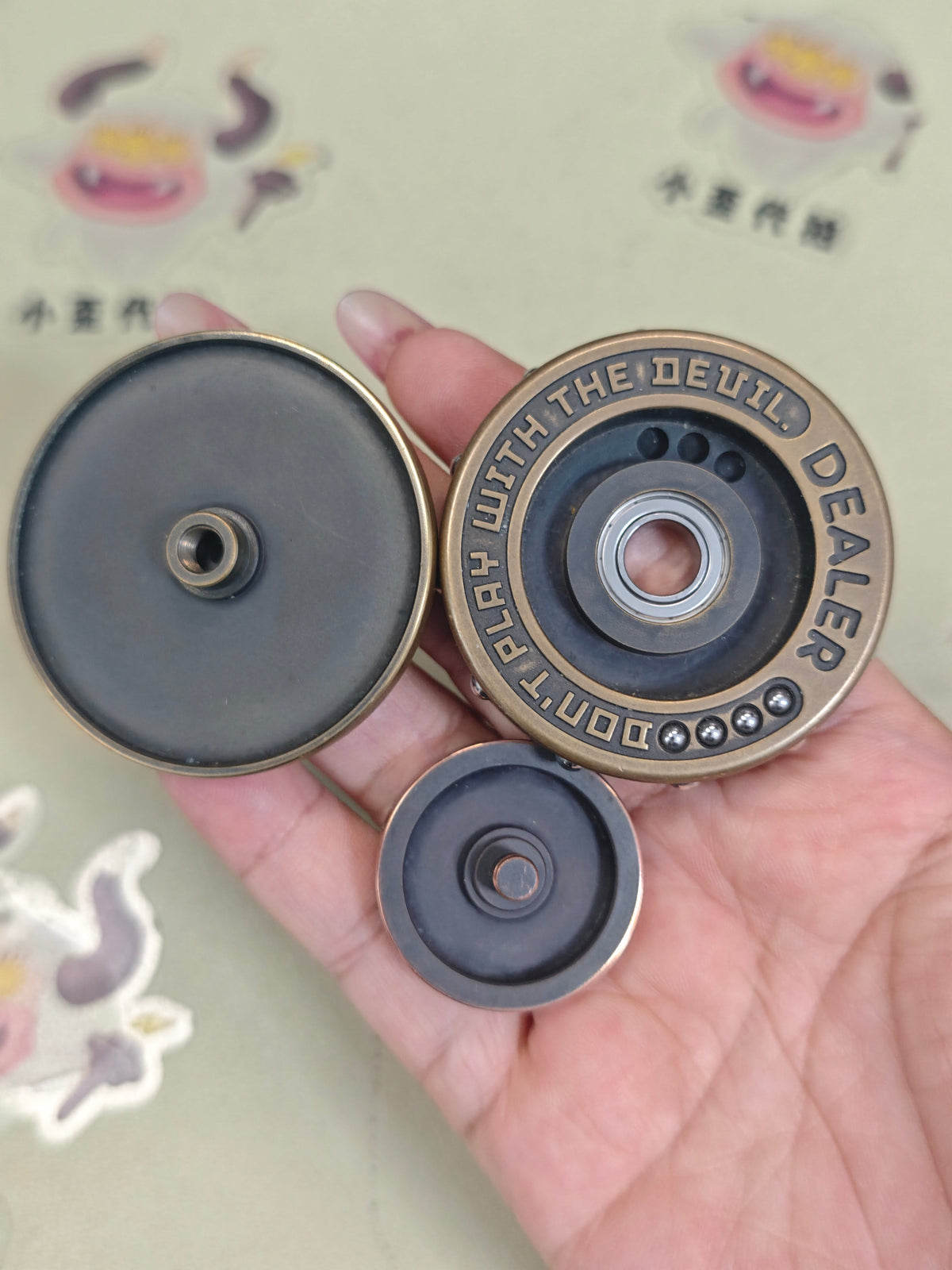 Dealer Button Brass