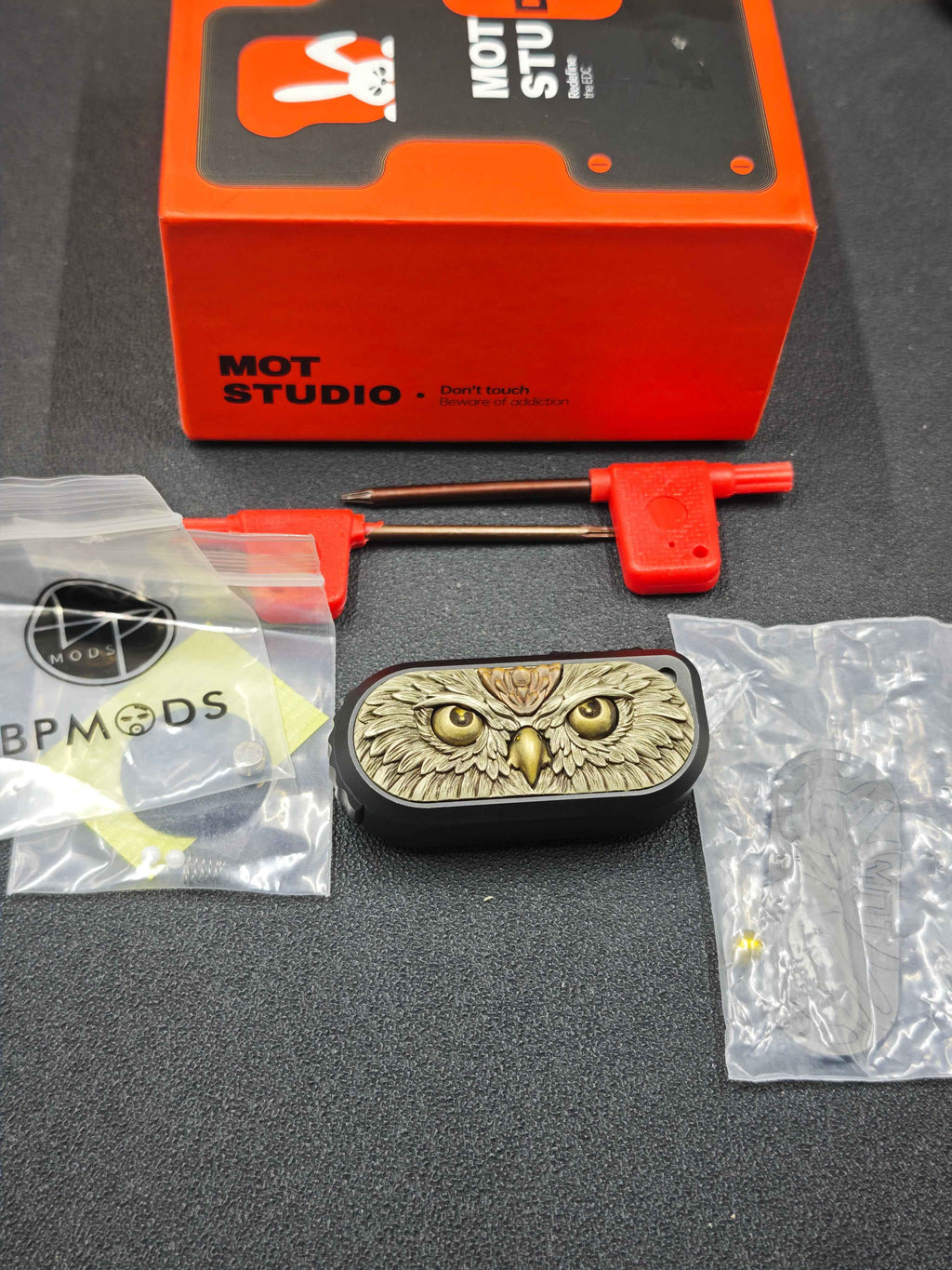 Owl Stainless Steel PVD Coated