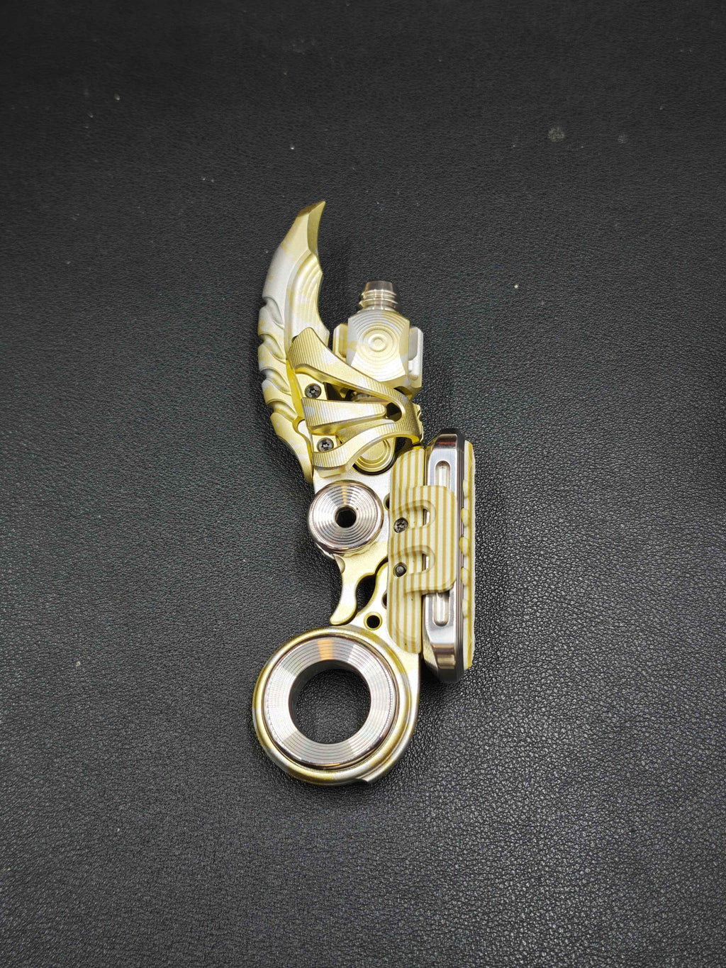 EXOSKELETON G10 Yellow Grey White Bone Core Stainless Steel