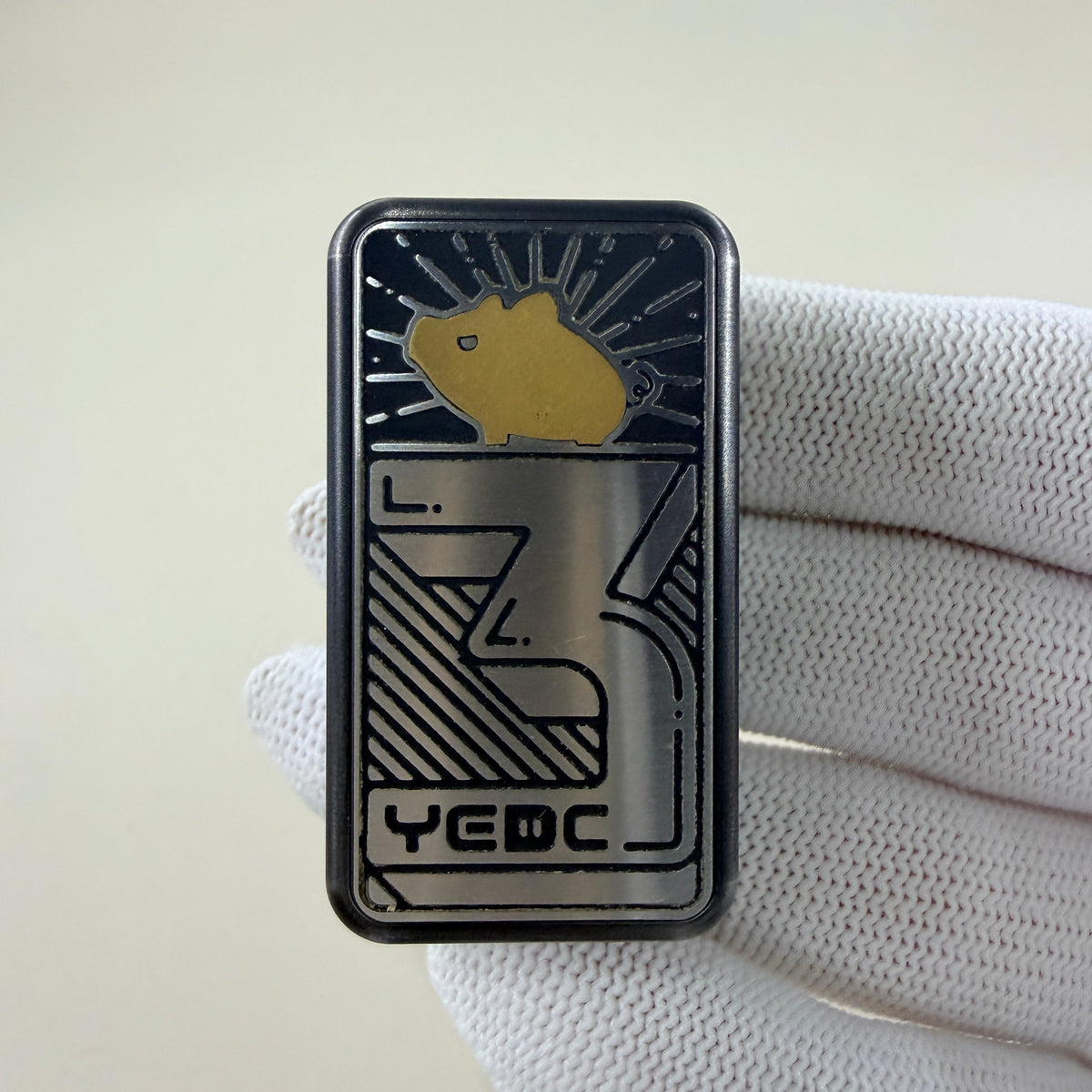 3rd Anniversary Golden Pig Stainless Steel