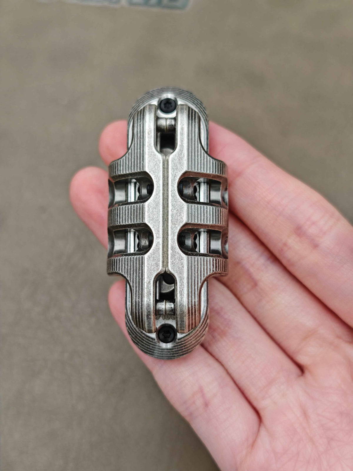 Exoskeleton Magnetic Mechanical Stainless Steel Distressed