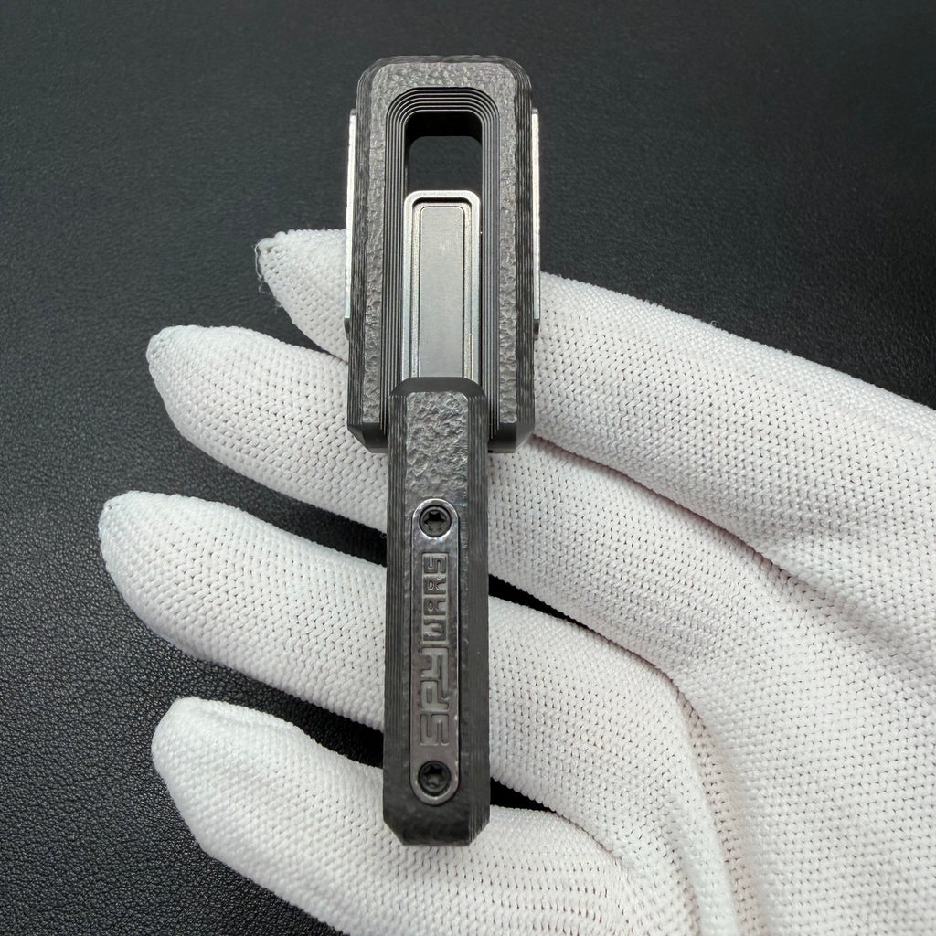 X Lock Zirconium Stone Textured Engraved