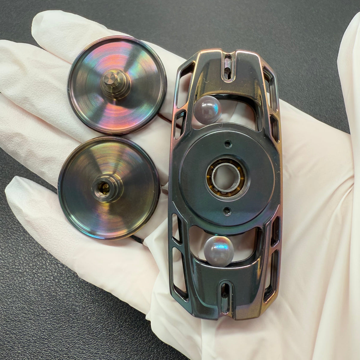 Ling Yin Zirconium Color-Anodized Polished