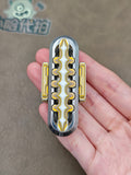 EXOSKELETON G10 Yellow Grey White Bone Core Stainless Steel