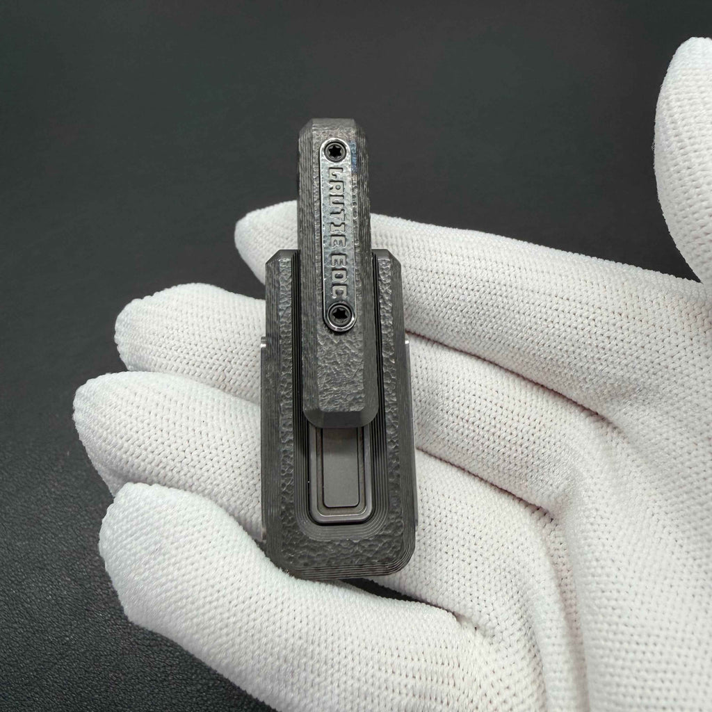 X Lock Zirconium Stone Textured Engraved