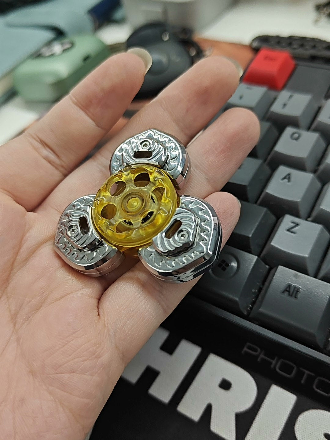 Yellow Jambhala Figure PEI Stainless Steel