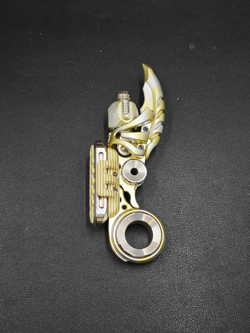 EXOSKELETON G10 Yellow Grey White Bone Core Stainless Steel