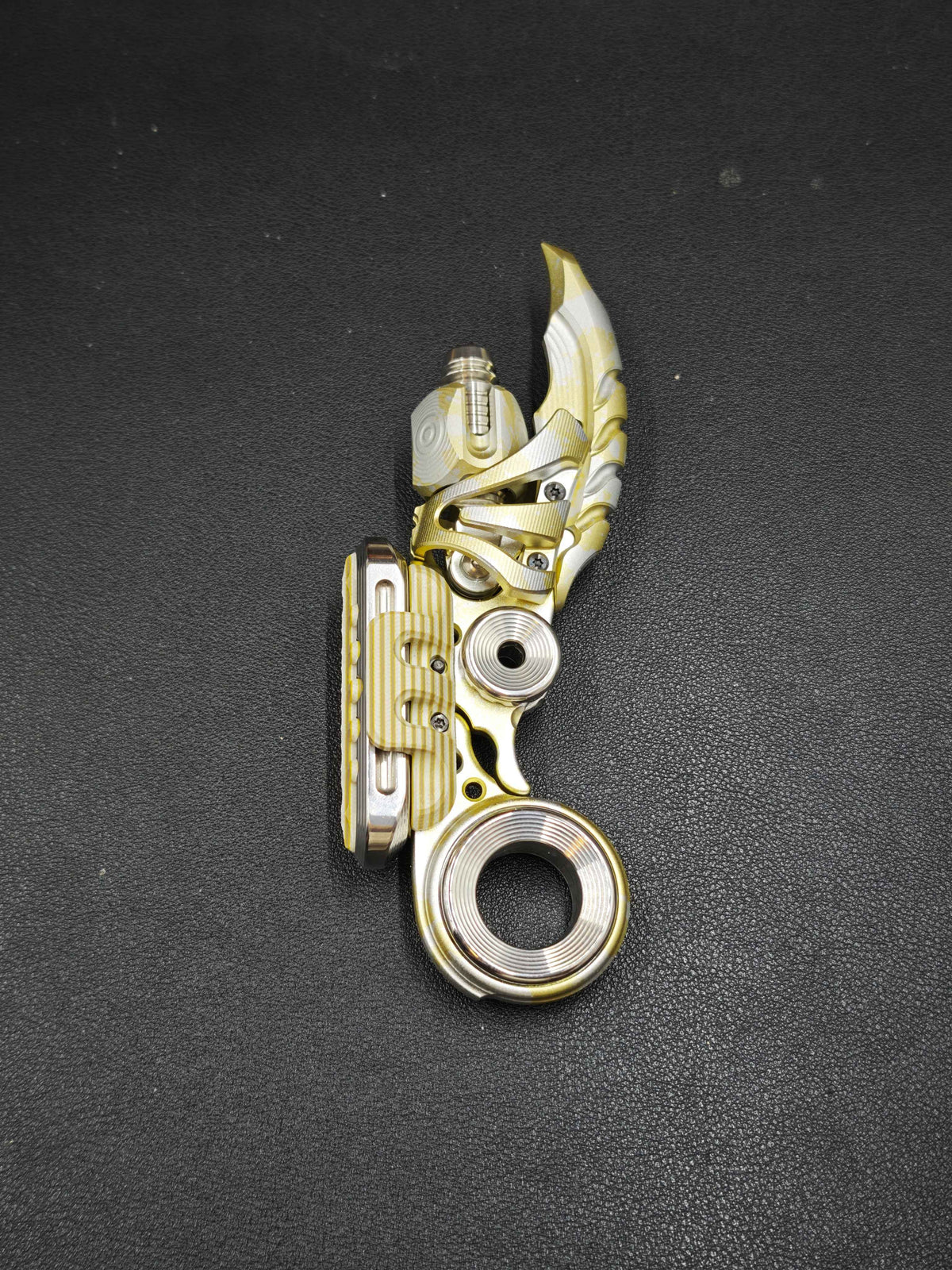 EXOSKELETON G10 Yellow Grey White Bone Core Stainless Steel