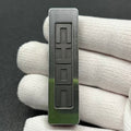 Choc Stainless Steel Color-Anodized Stone Textured Engraved