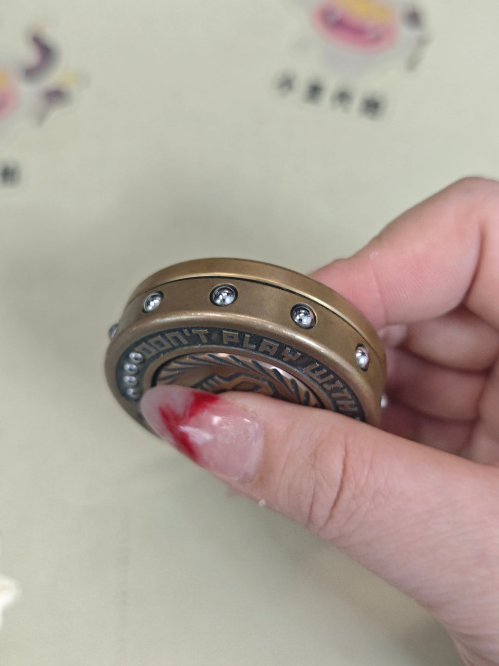 Dealer Button Brass