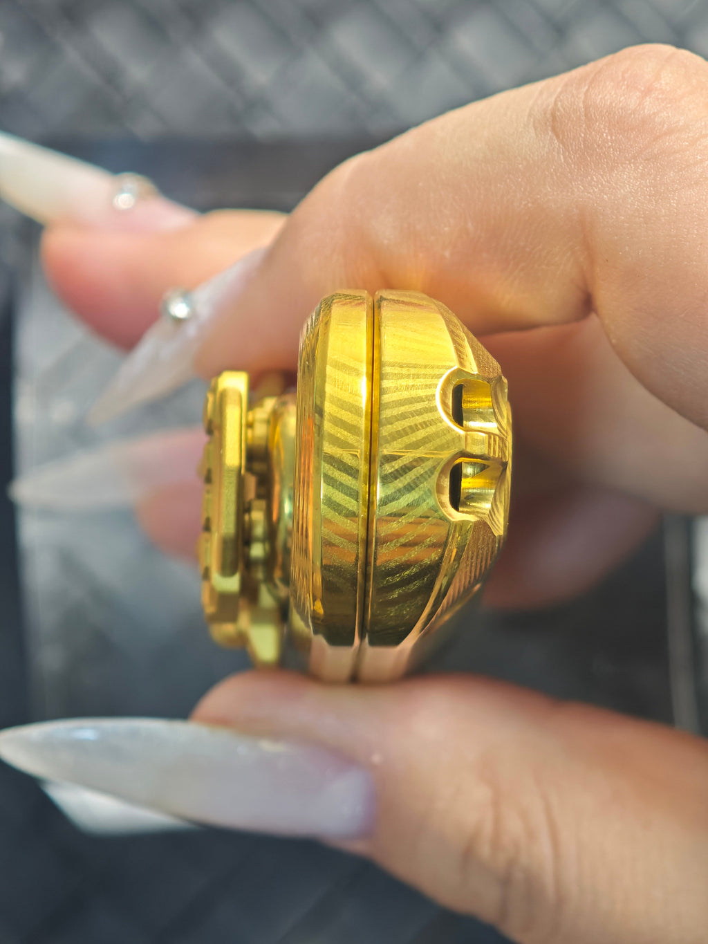 Cyber Jiaotu Damasteel Gold Plated