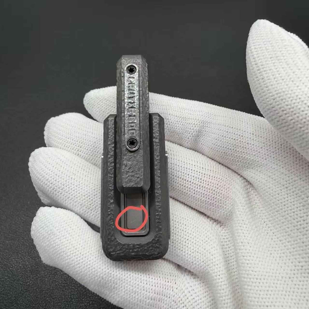 X Lock Zirconium Stone Textured Engraved