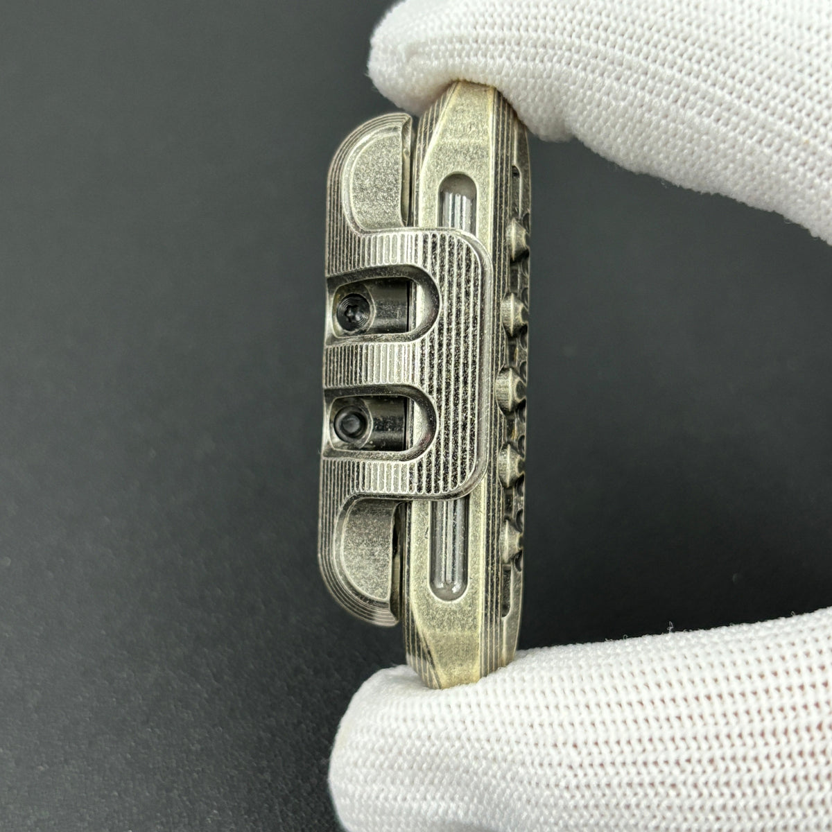 Exoskeleton Magnetic Mechanical Stainless Steel Distressed