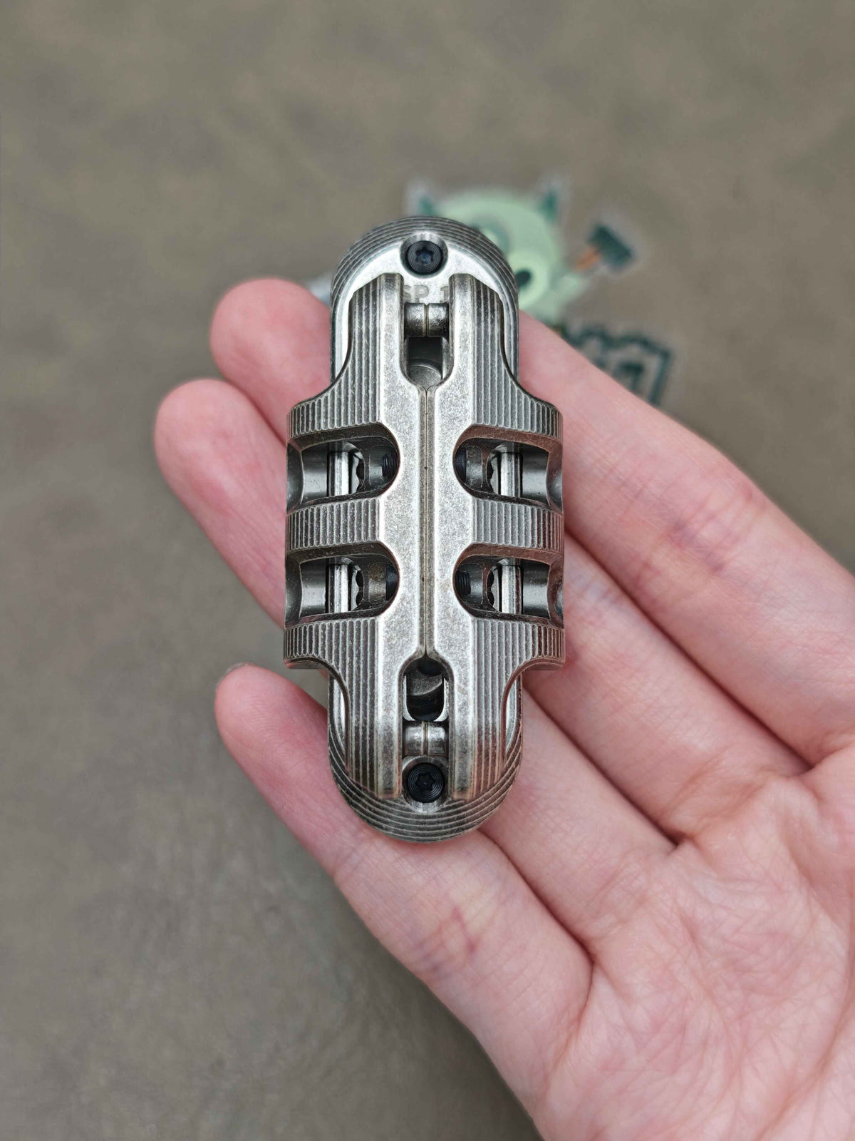 Exoskeleton Magnetic Mechanical Stainless Steel Distressed