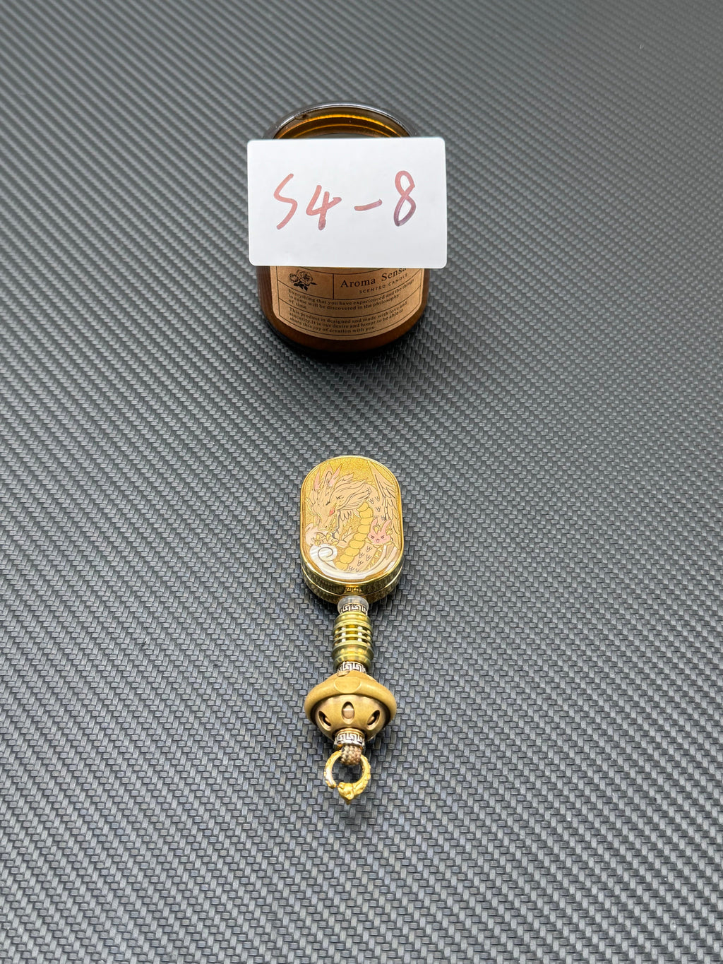 Dragon Rhythm Titanium Gold Plated Resin-Sealed