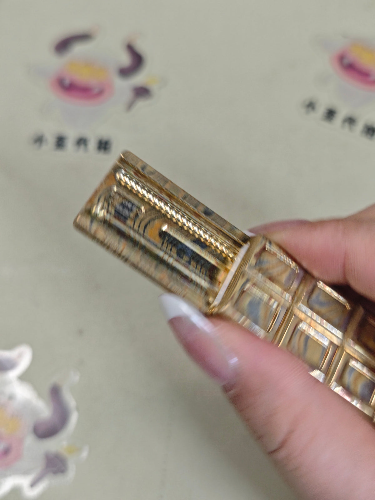 Wafer Chocolate Mokume