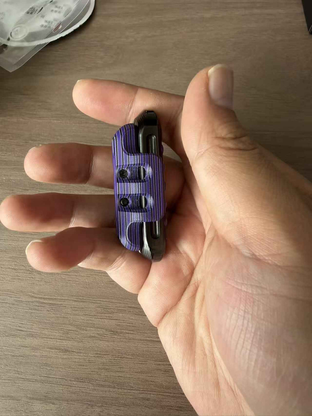 EXOSKELETON G10 Pink Purple Black Bone Core Stainless Steel