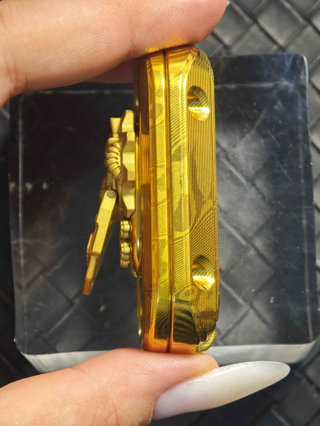 Cyber Jiaotu Damasteel Gold Plated