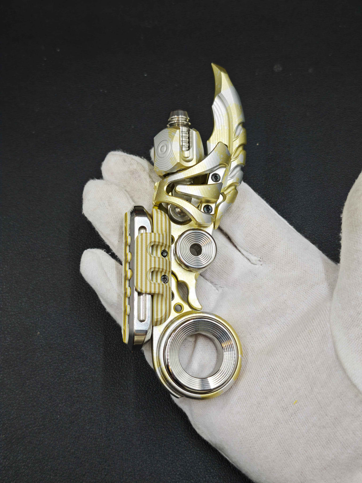 EXOSKELETON G10 Yellow Grey White Bone Core Stainless Steel