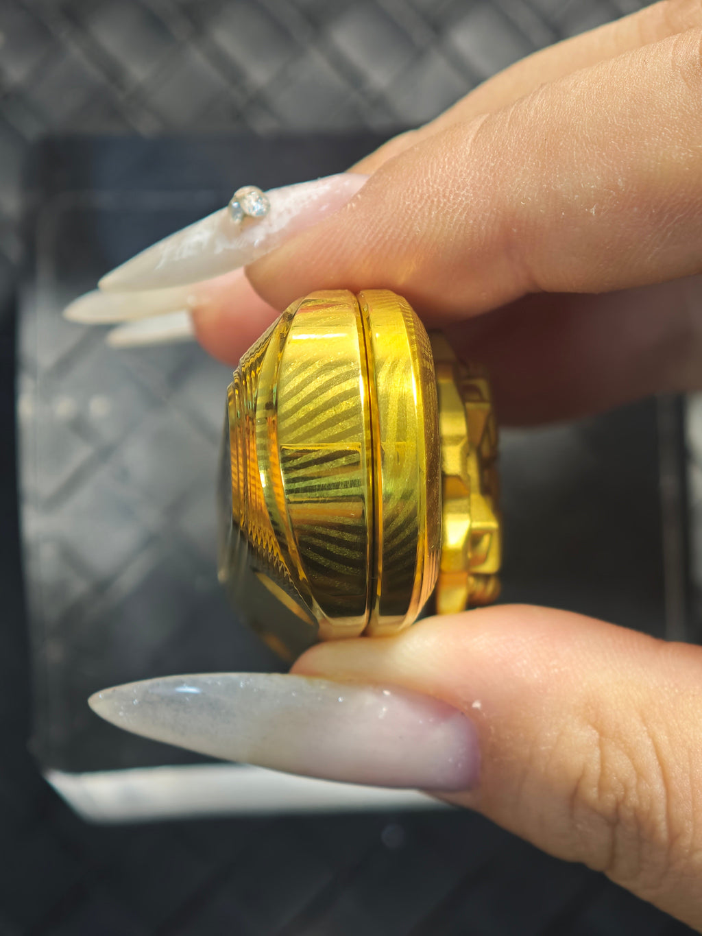 Cyber Jiaotu Damasteel Gold Plated