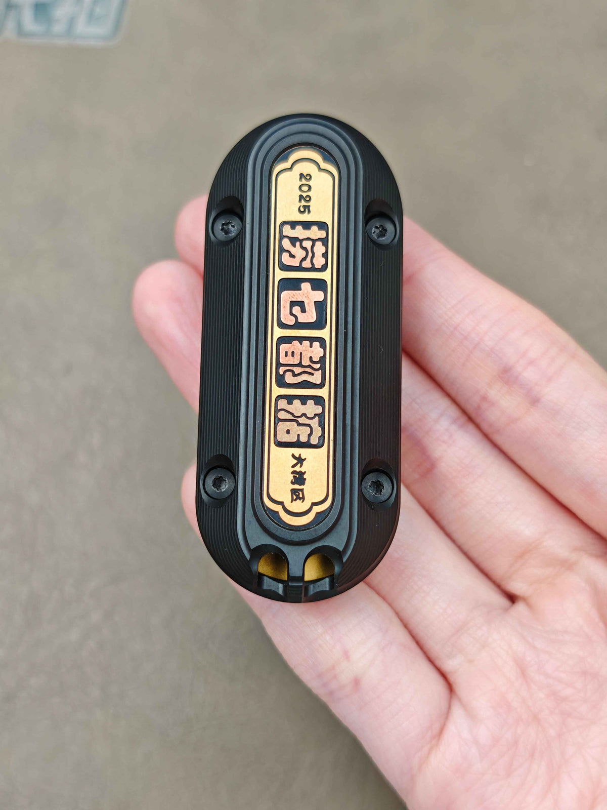 Popping Titanium PVD Coated Blasted
