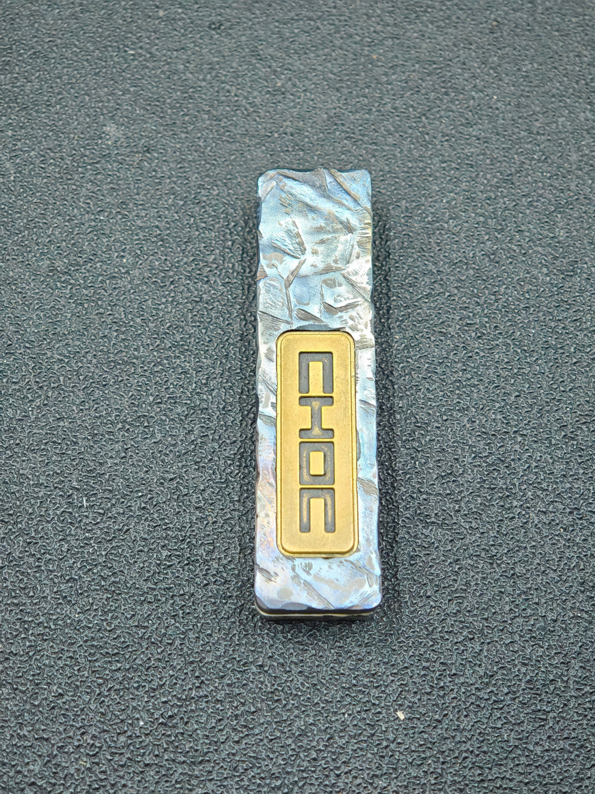 Choc Stainless Steel Stone Textured Engraved