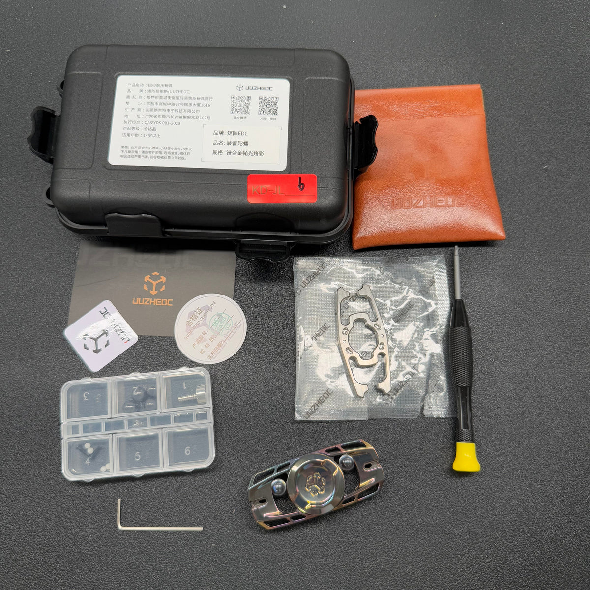 Ling Yin Zirconium Color-Anodized Polished