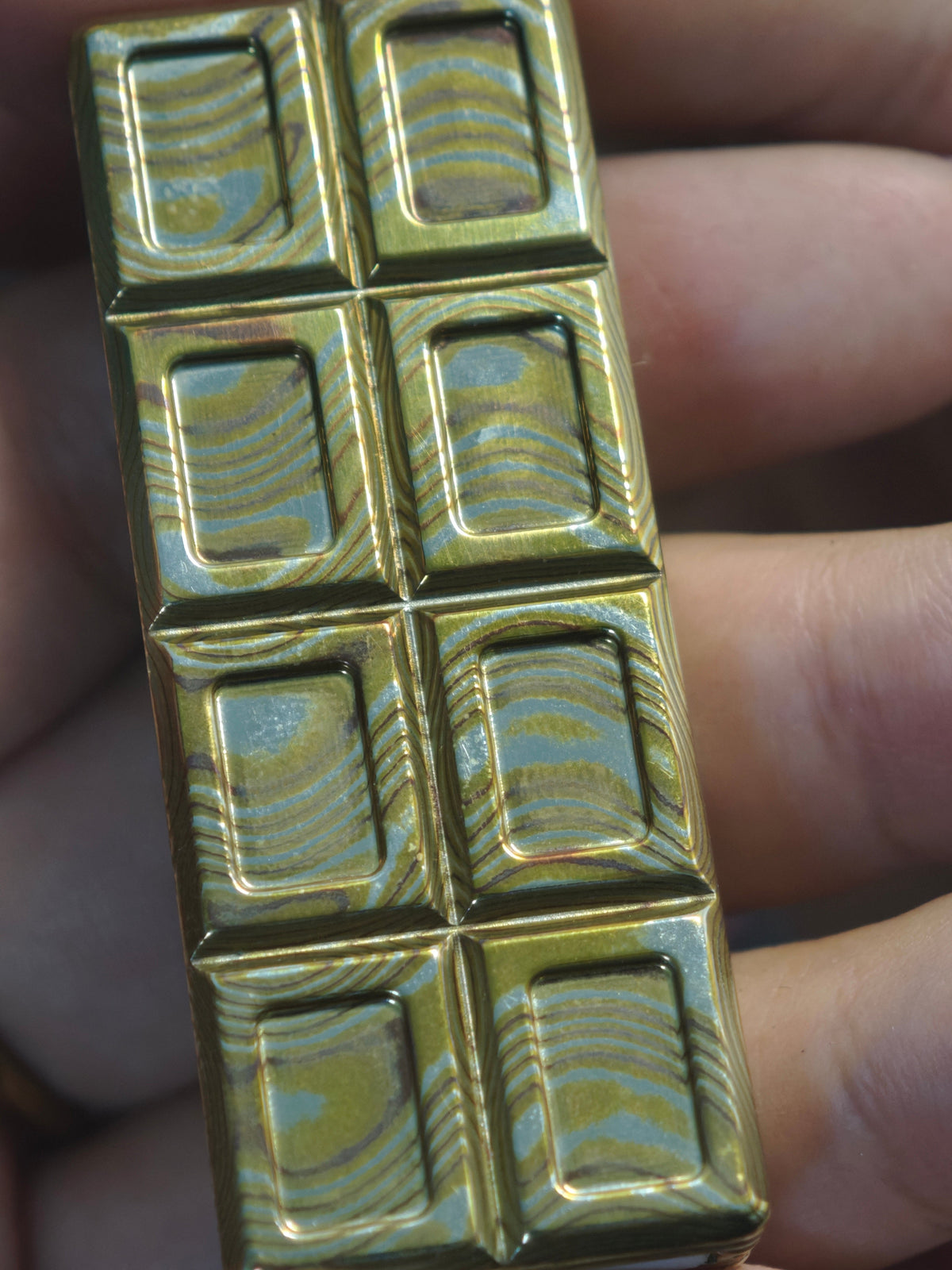 Wafer Chocolate Mokume