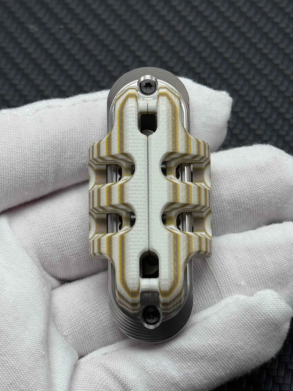 EXOSKELETON G10 Yellow Grey White Bone Core Stainless Steel